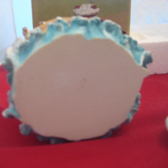 NOAH'S ARK VINTAGE Cedar Creek Resin Jar Candle Holder with Lid New in Box - Picture 6 of 10